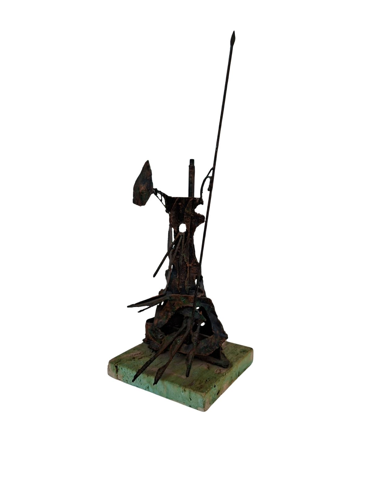 Scultura Brutalista "Don Chisciotte" In Rame – Un’icona Di Design Mid Century photo for sale