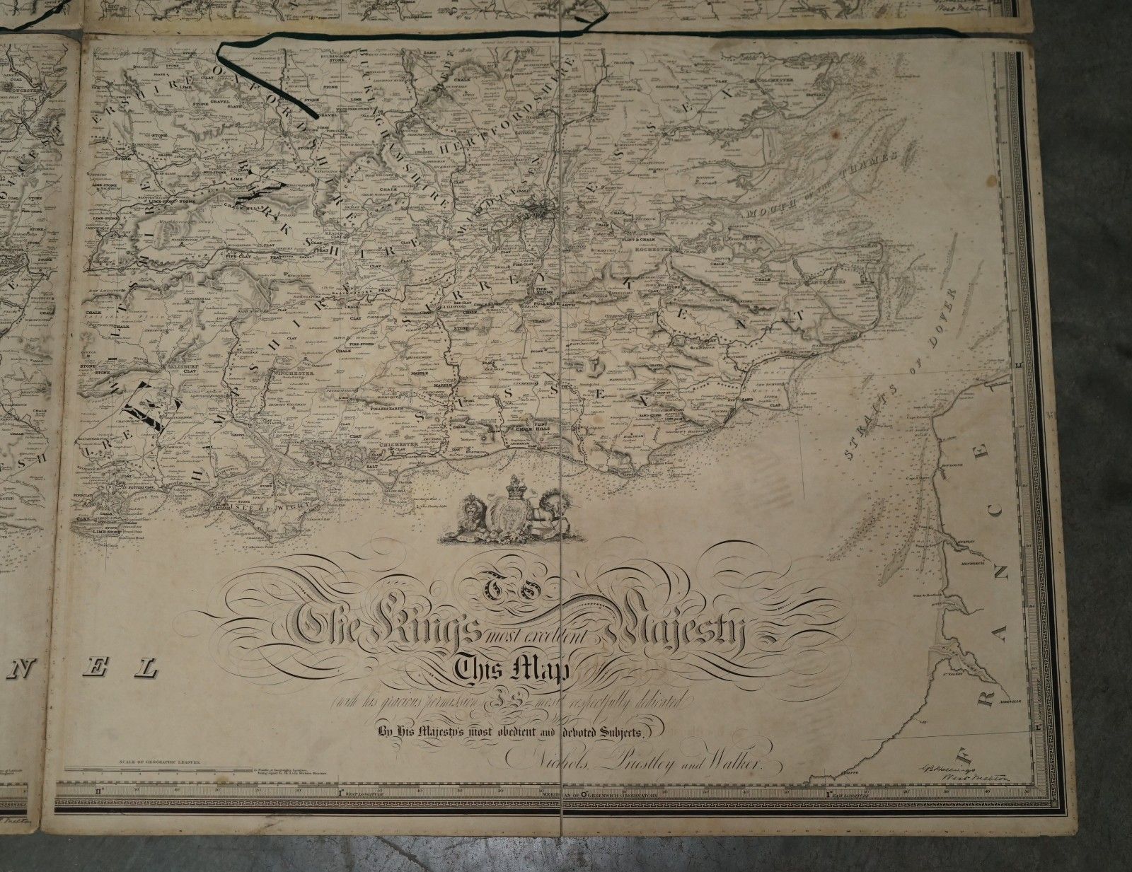 1830 Dated Extra Large 194cm X 159cm Inland Navigation Map Canals And Railroads photo 3850.0