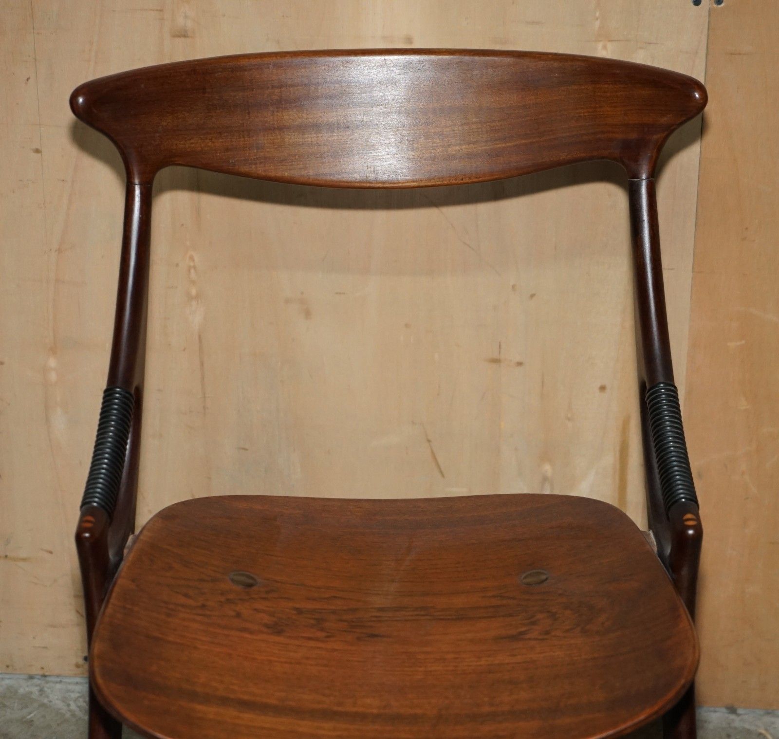 Six 1959 Fully Stamped Arne Hovmand Olsen For Mogens Kold Model 71 Dining Chairs photo 9950.0