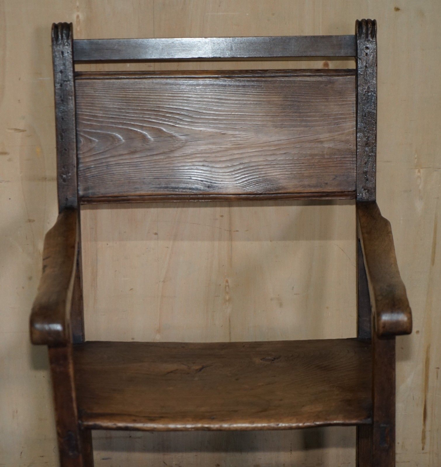 Stunning Circa 1780 1820 Antique Hand Carved Elm & Fruitwood Provincial Chair photo Furniture