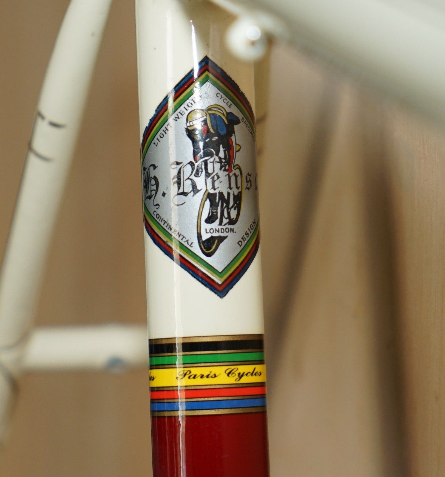 1940's Harry Rensch Paris Tour De France Road Bike Frameset Reynolds 531 Steel photo vintage