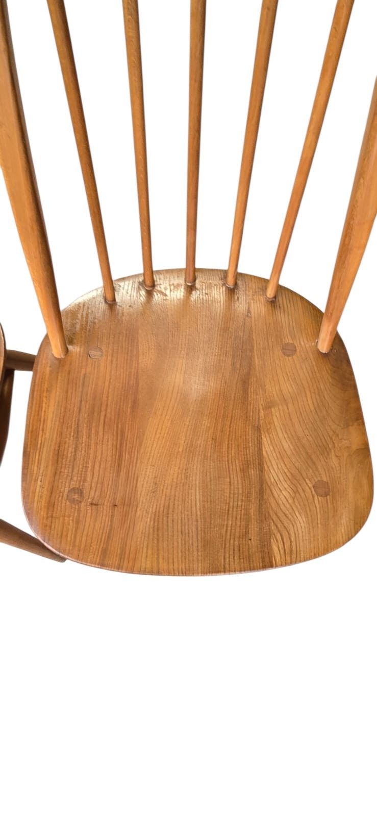 Furniture Vintage Pair Of Ercol Blonde Quaker Dining Chairs photo