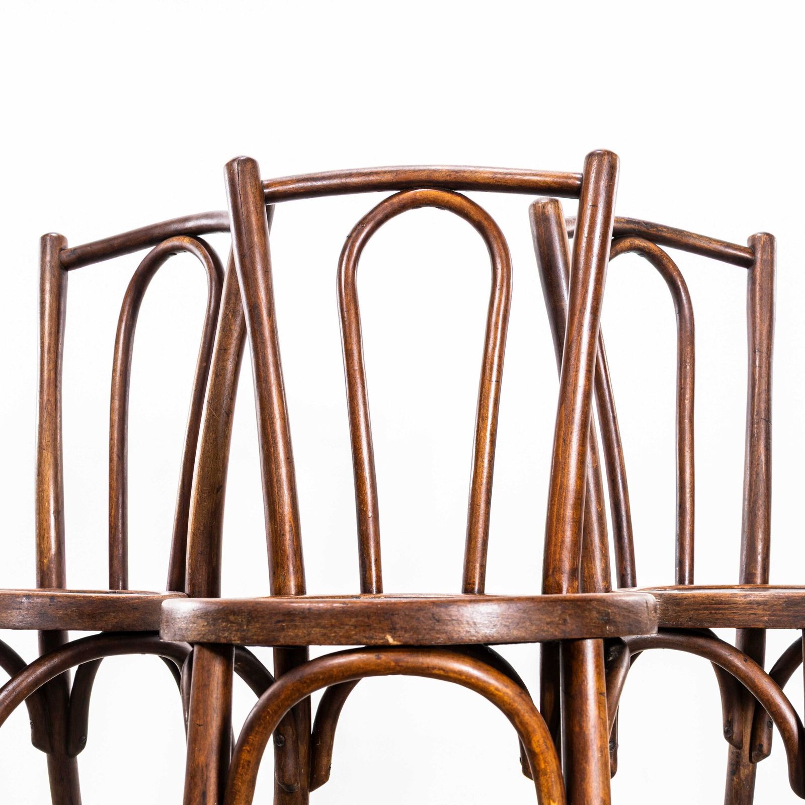 1950’s French Mid Tan Hooped Back Classic Dining Chairs – Set Of Six photo buy