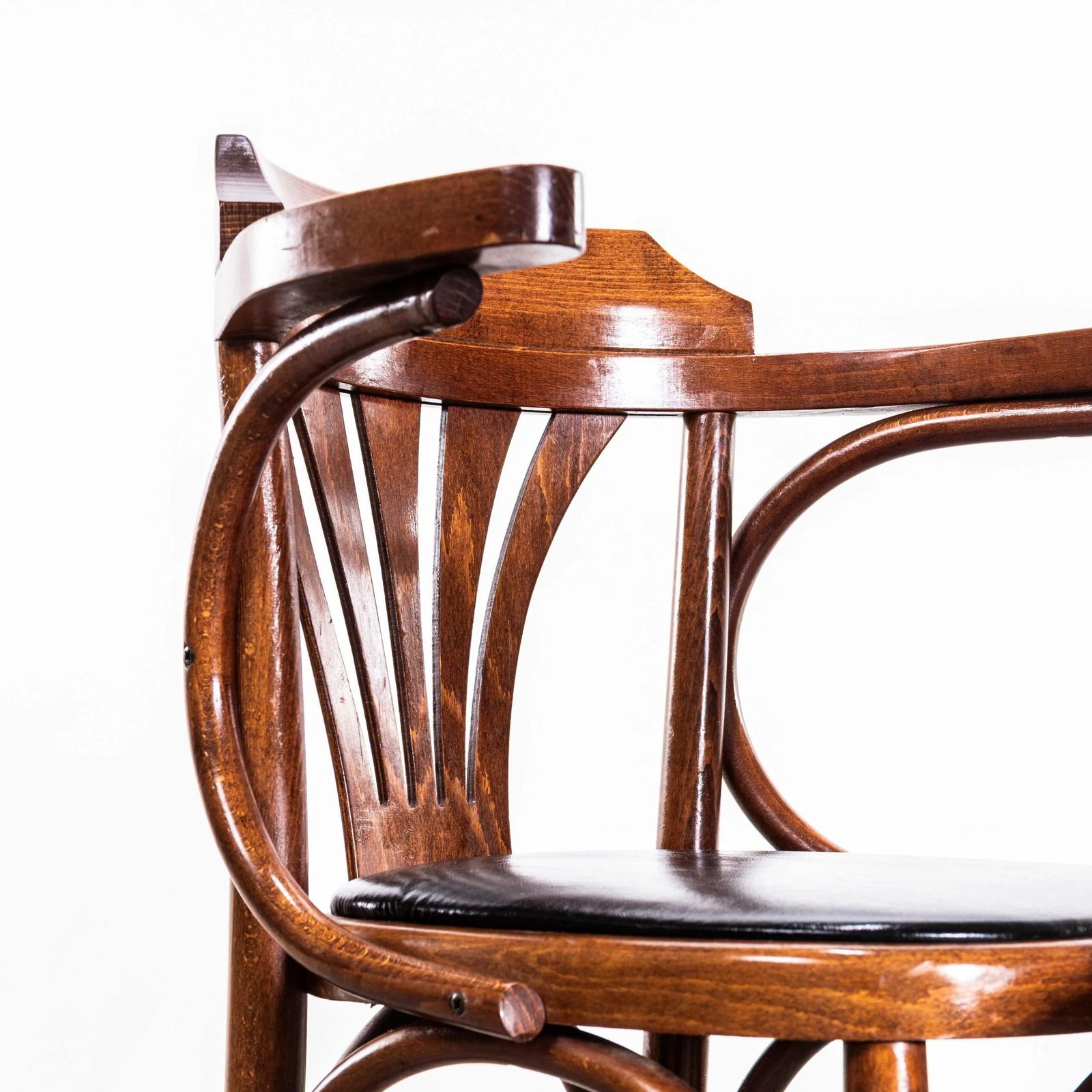 1970’s Red Upholstered Fanback Arm Dining Chairs – Set Of Eight photo buy
