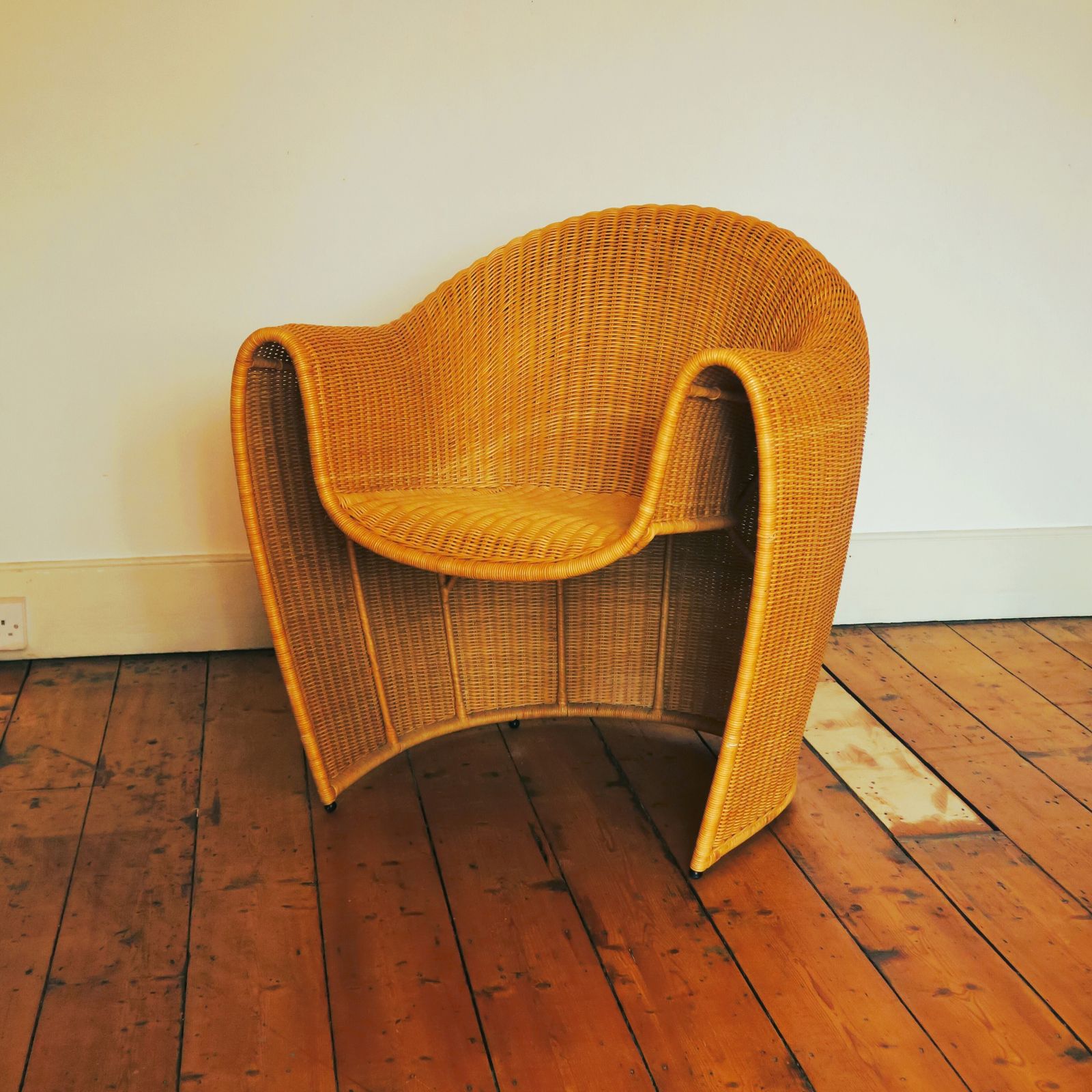 'King Tubby' Wicker Chair By Miki Astori For Driade