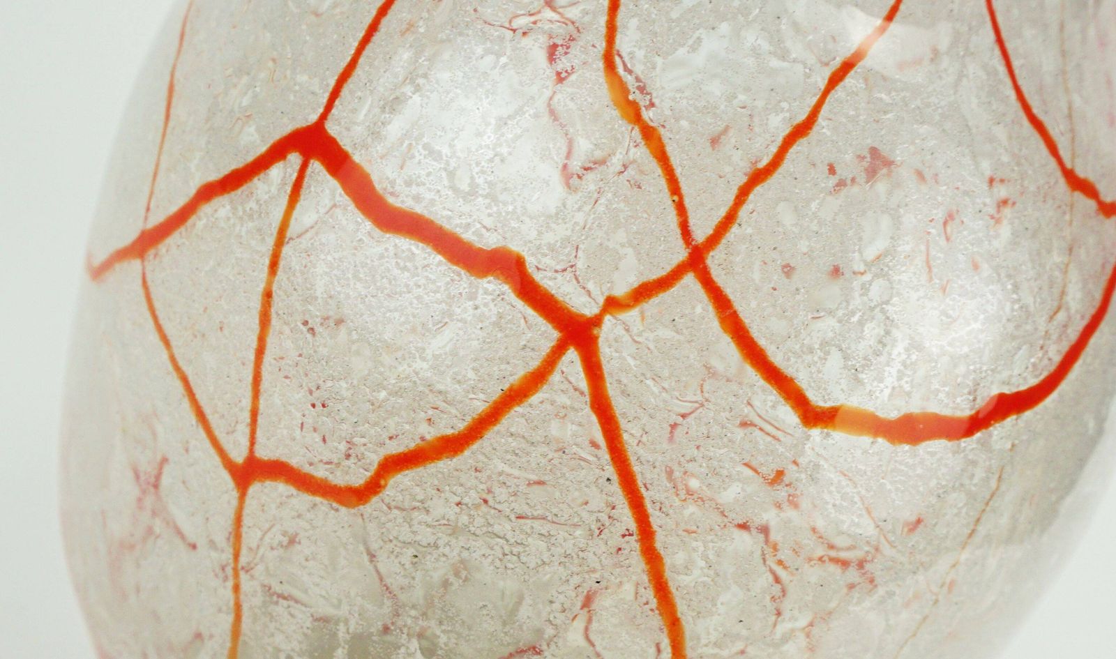 photo furniture Loetz Klostermühle Art Deco Glass Vase 1930s Orange White And Clear Glass