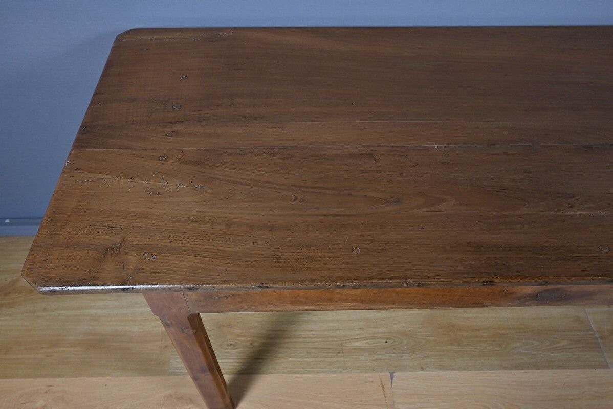 Chestnut Farmhouse Table, Seats 8 To 10 – Late 19th Century photo 3000.0