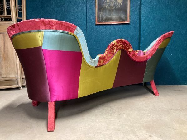 photo furniture Antique Bespoke Covered Statement Patchwork Sofa