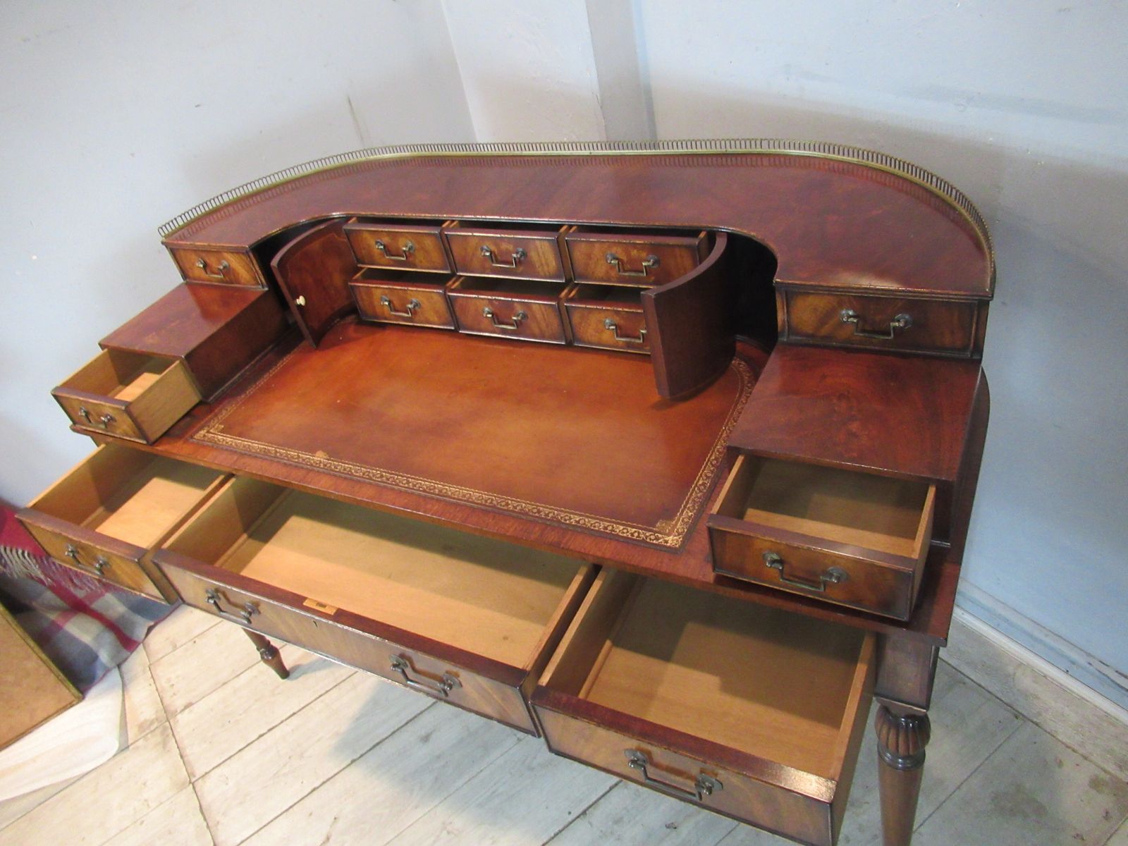 photo for sale A Mahogany Carlton House Desk, 1980s