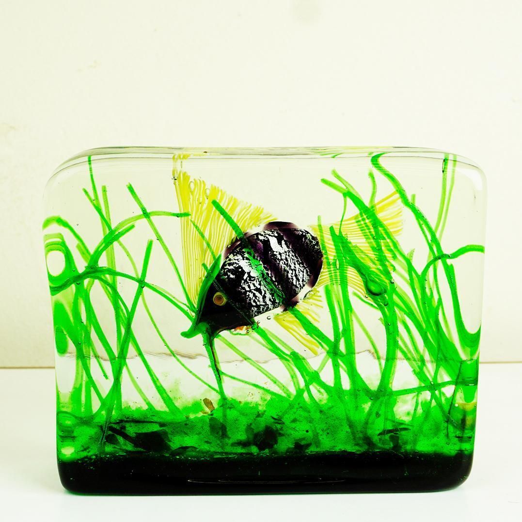 Murano Glass Aquarium By Riccardo Licata For Gino Cenedese, Italy 1960s photo vinterior