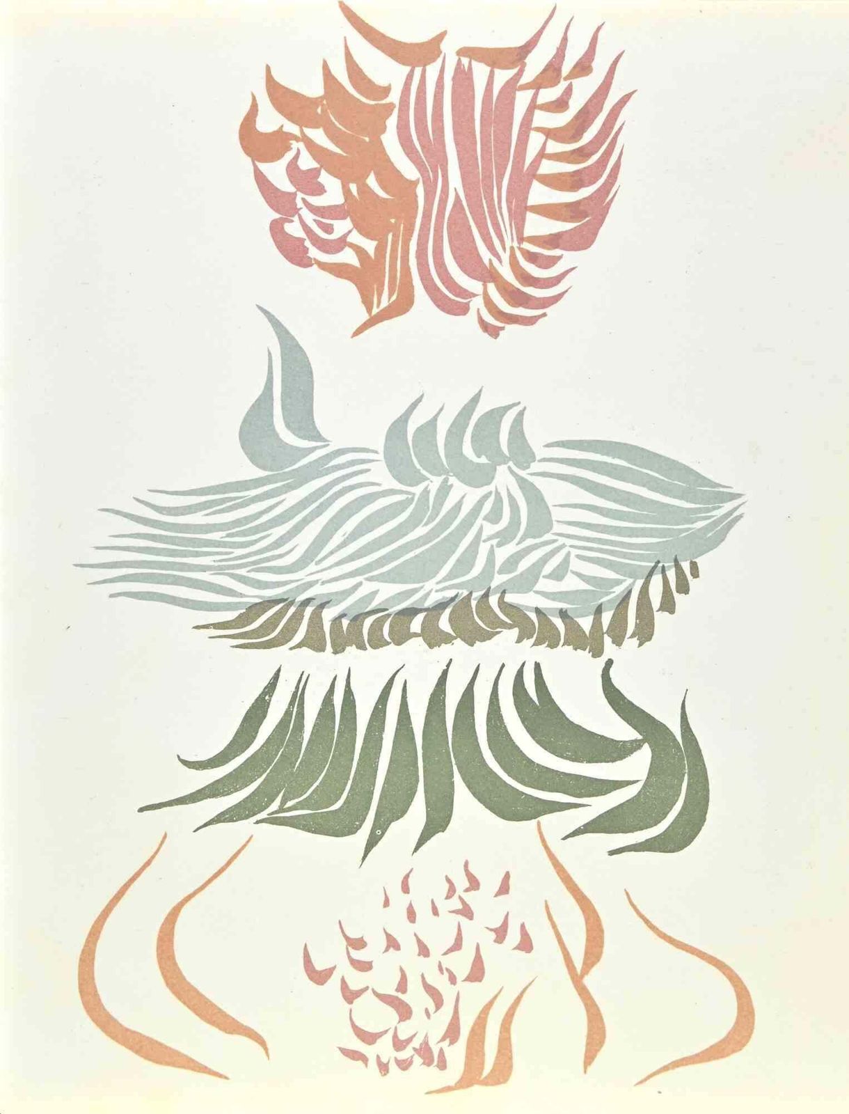 Jacques Herold Untitled   Lithograph By J. Hérold   1974 1974