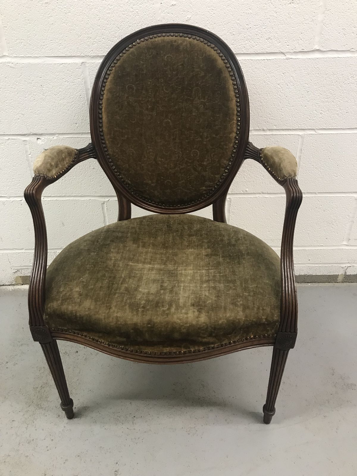 Early 19th Century English Salon Chair .