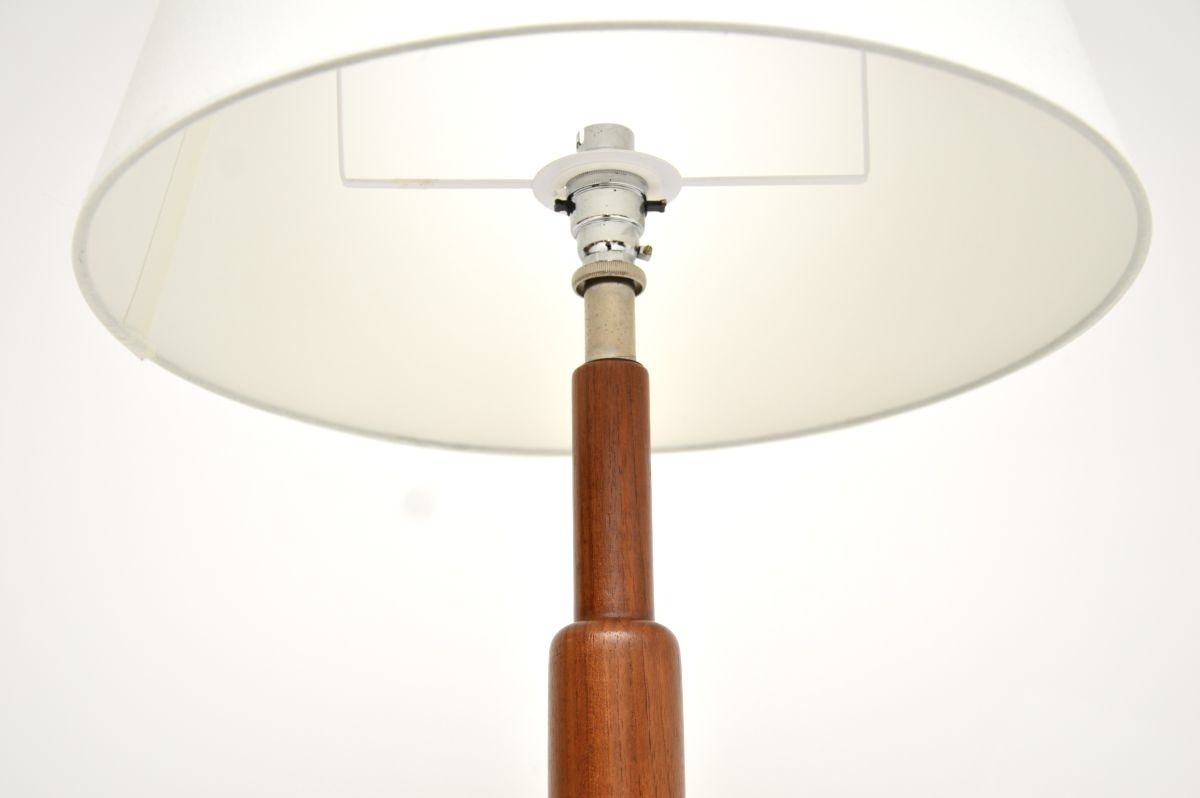 Danish Vintage Teak Rise And Fall Floor Lamp photo vinterior