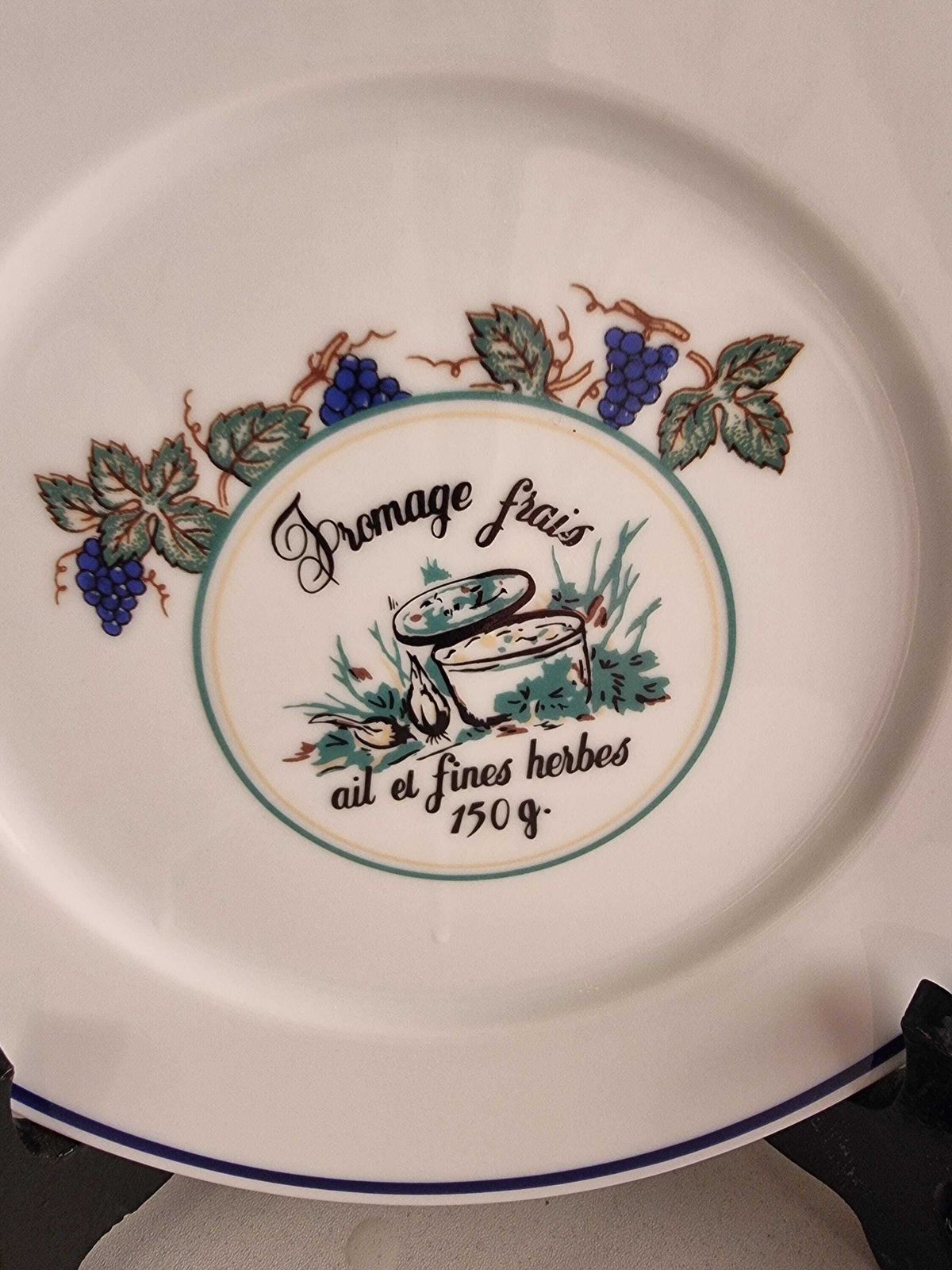 Assiettes à fromage vintage en porcelaine française, service de table, années 1970 photo buy