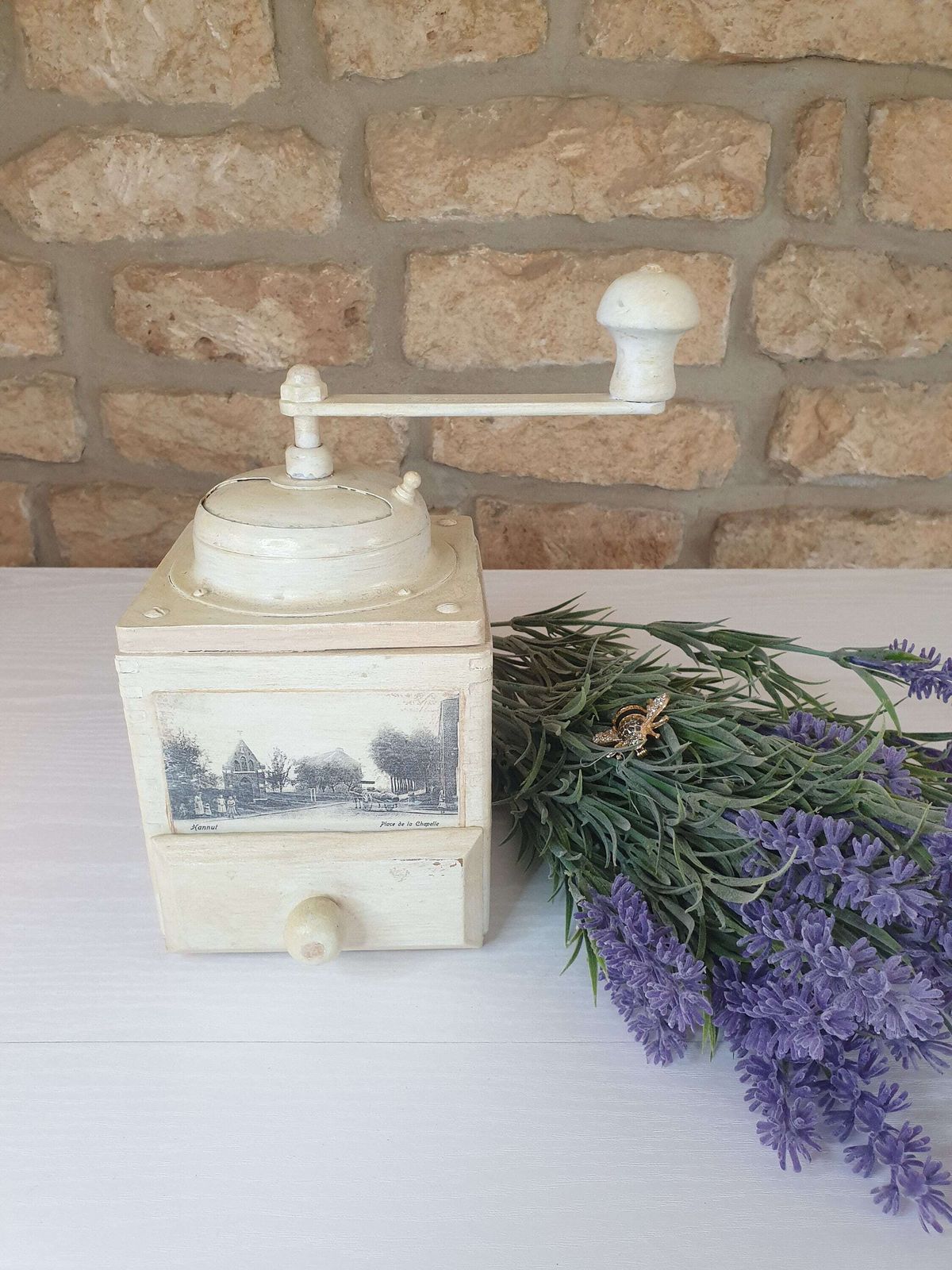 Vintage Zassenhaus Wooden Coffee Grinder, French Country Decor