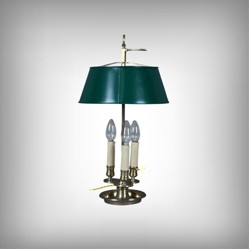 Brass Bouillotte Lamp, Empire Style – Late 19th Century photo furniture
