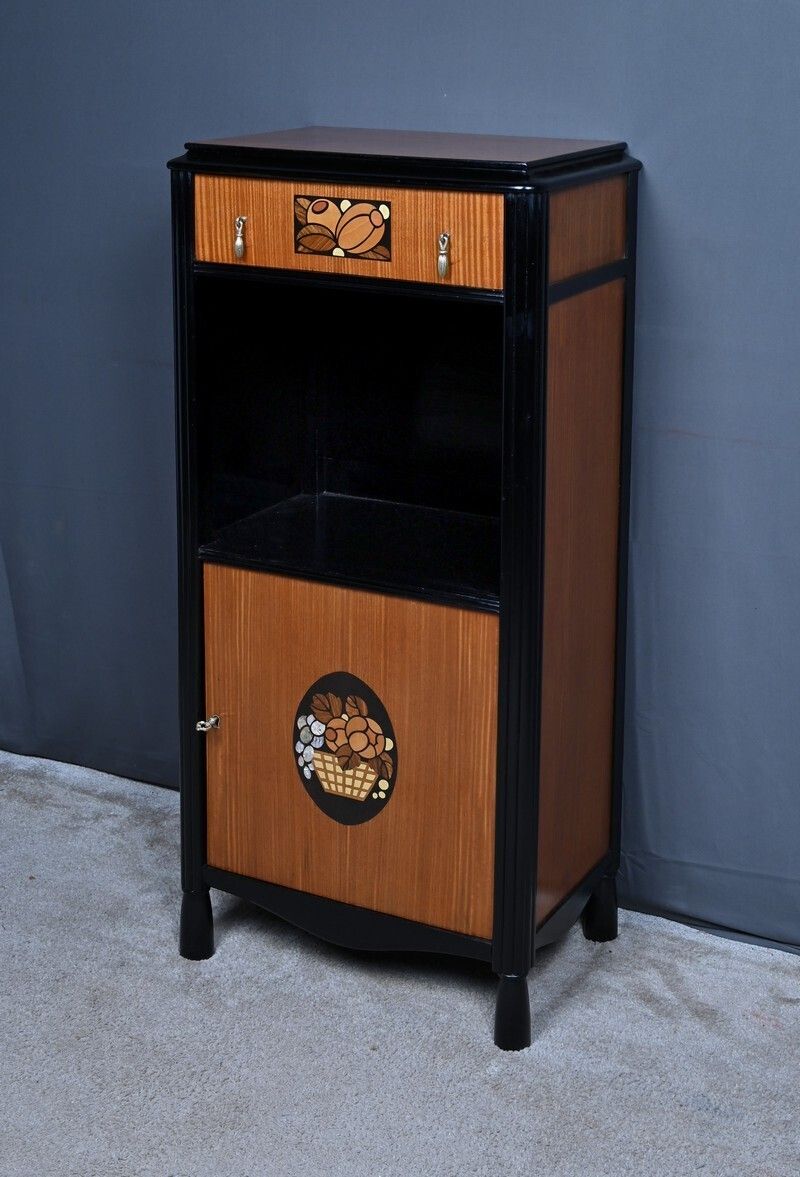 Marquetry Sideboard In The Style Of Louis Süe & André Mare, Art Deco – 1940 photo for sale