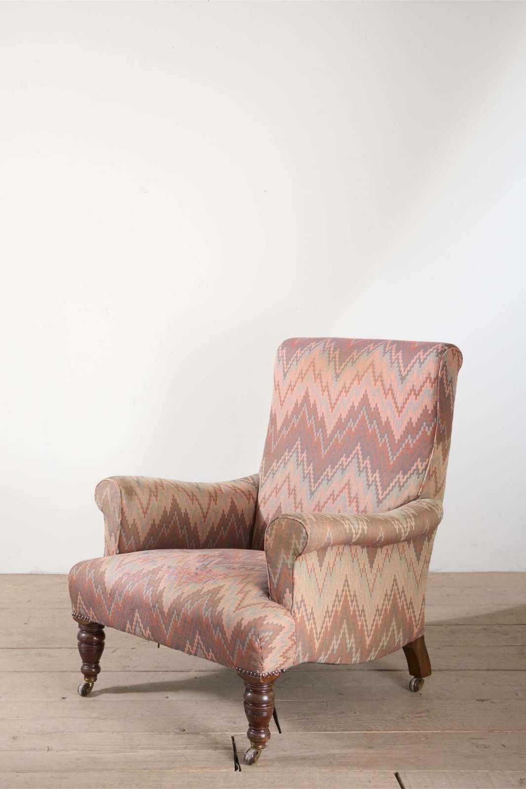 19th Century Howard Style English Country House Armchair