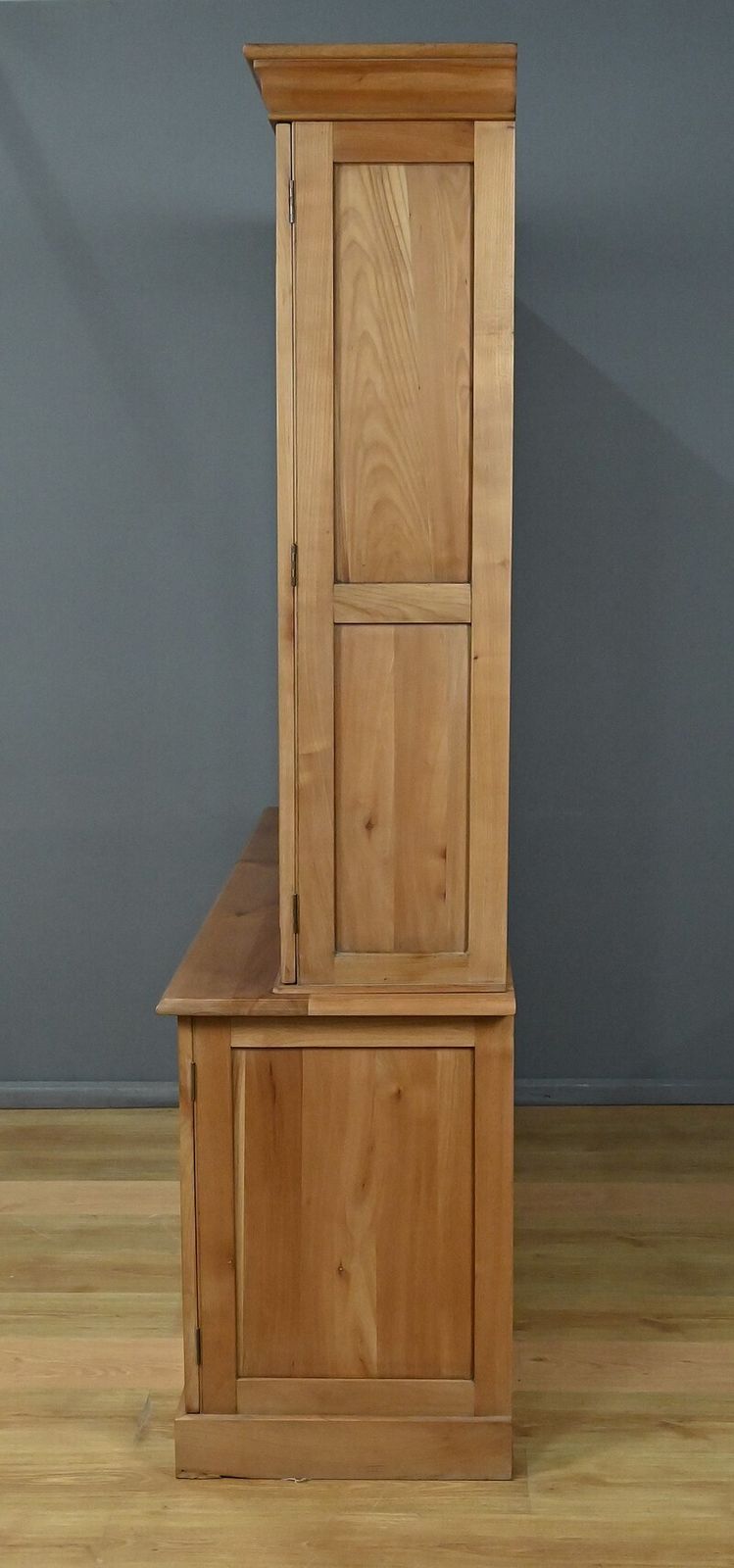 photo for sale Two Part Bookcase In Light Cherry Wood, Louis Philippe Style – 20th Century