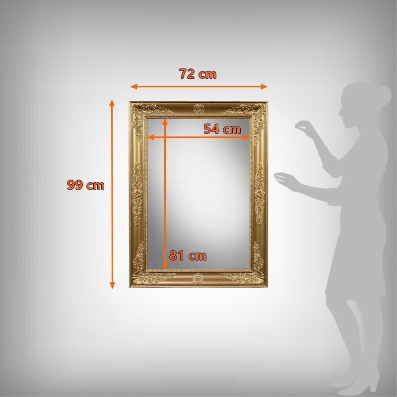 1310.0 Important Giltwood Mirror, Restoration Style – Mid 19th Century photo