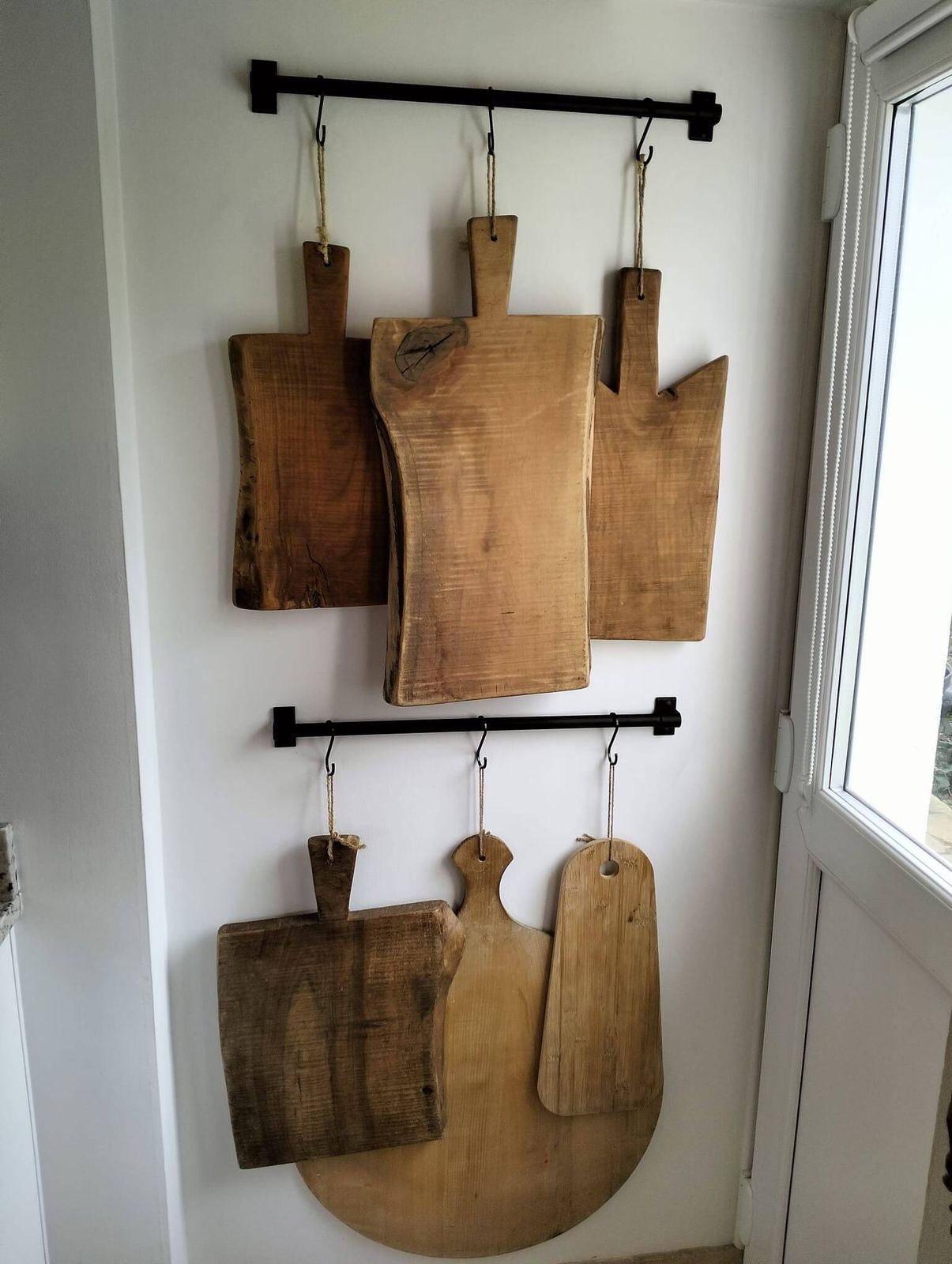 photo for sale French Farmhouse Oak Bread Board, Reclaimed Wood Charcuterie Platter