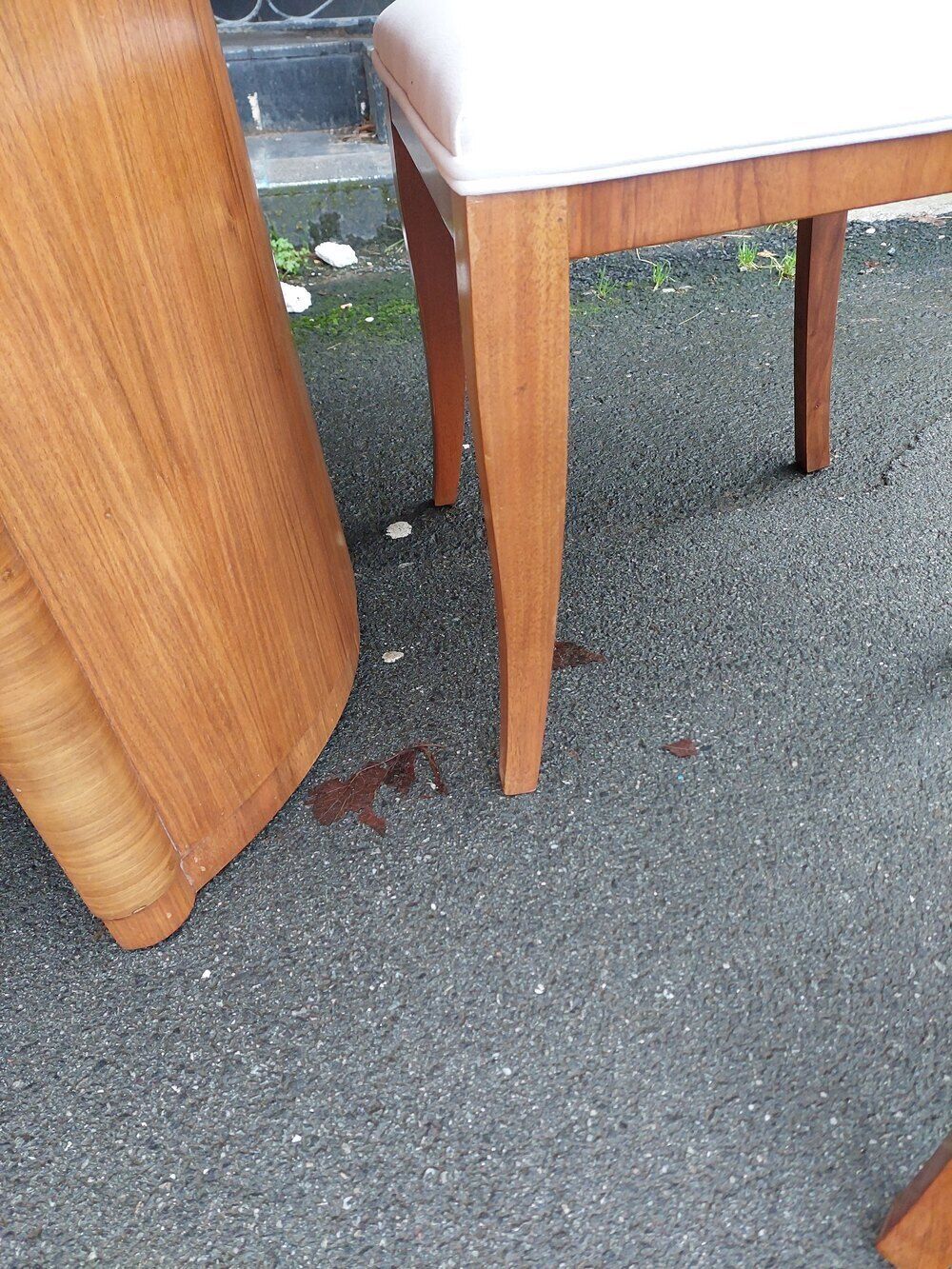 Art Deco Black Walnut Dining Suite To Seat Six photo vinterior