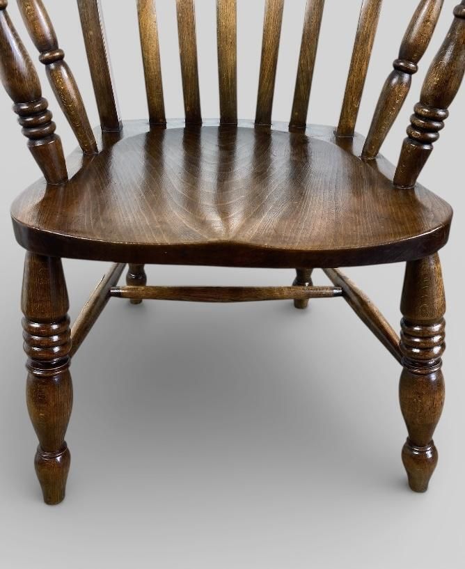 photo buy Antique Late Victorian High Back Windsor Armchair (C.1890)