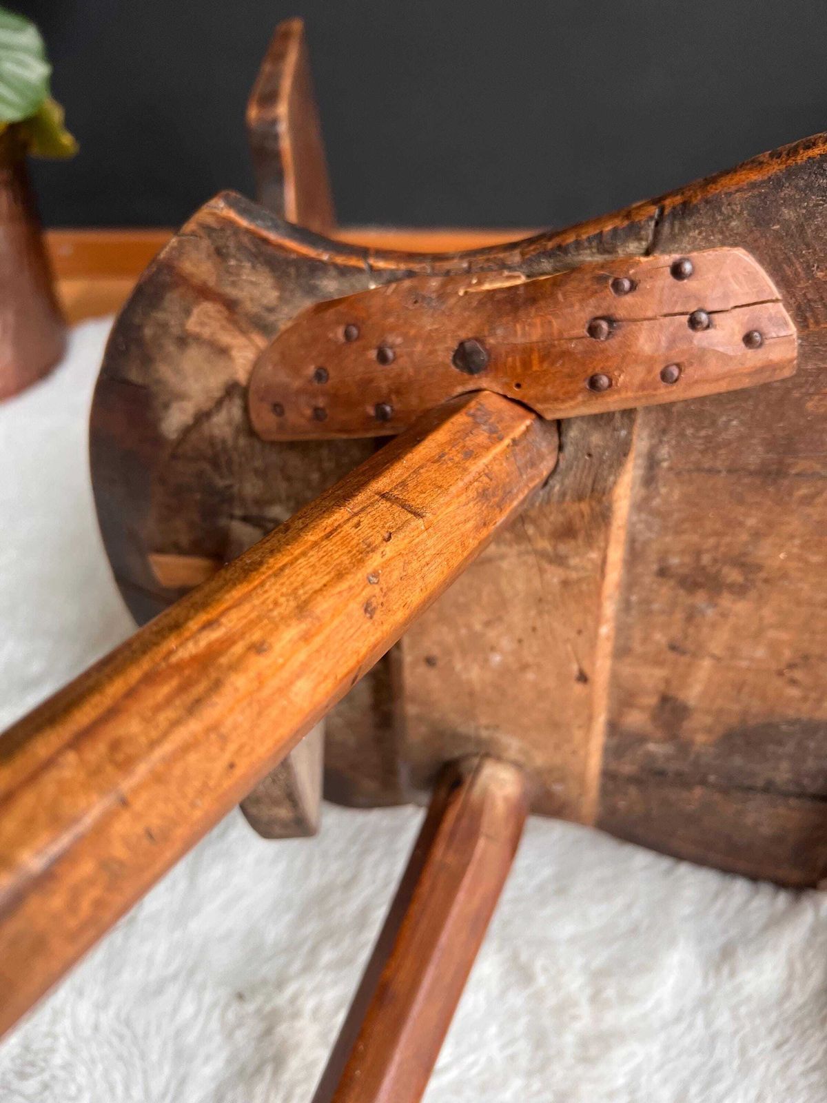 Antique Swiss Folk Art Chair: Wabi Sabi Furniture photo for sale