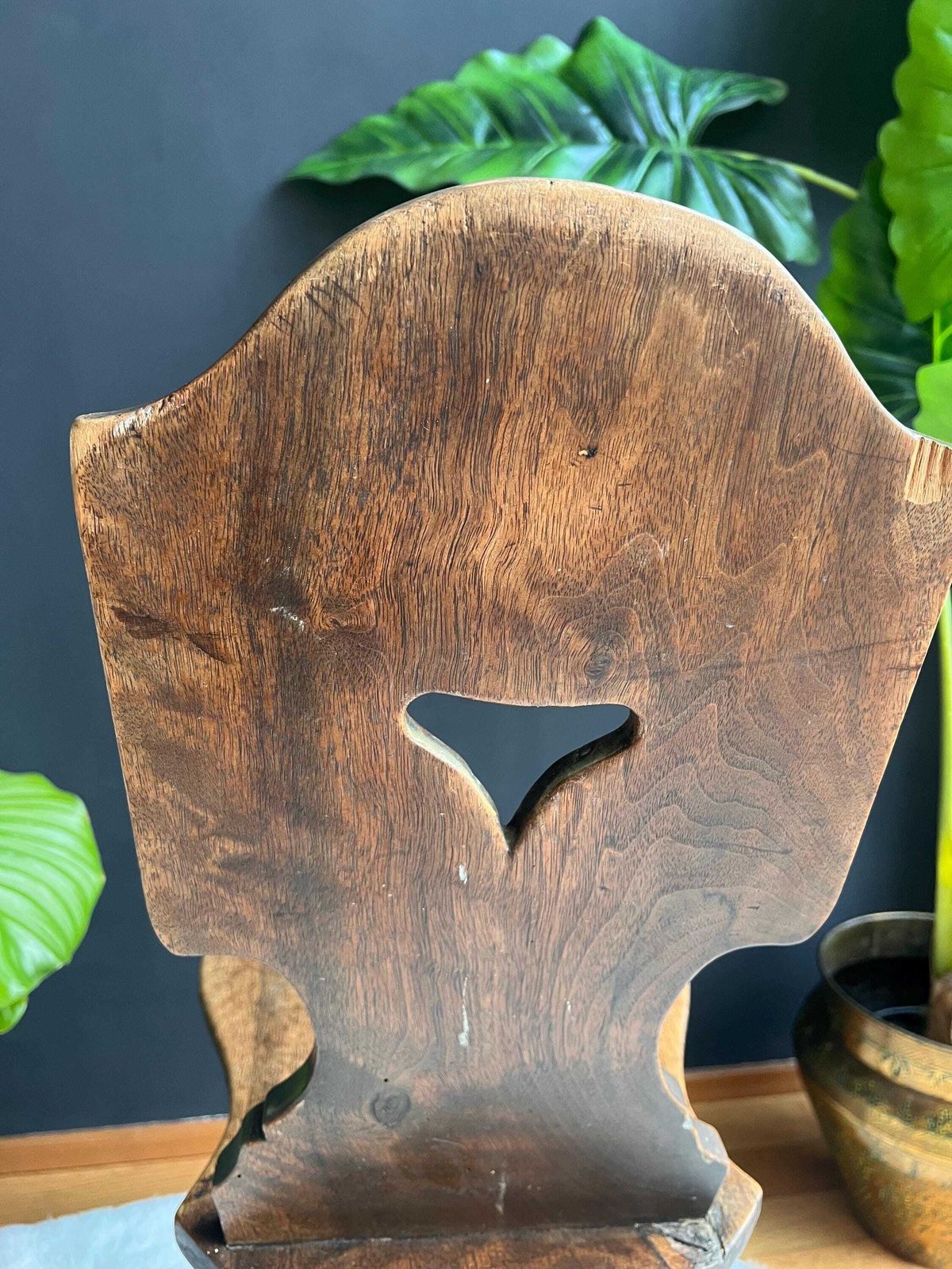 photo buy Antique Swiss Folk Art Chair: Wabi Sabi Furniture