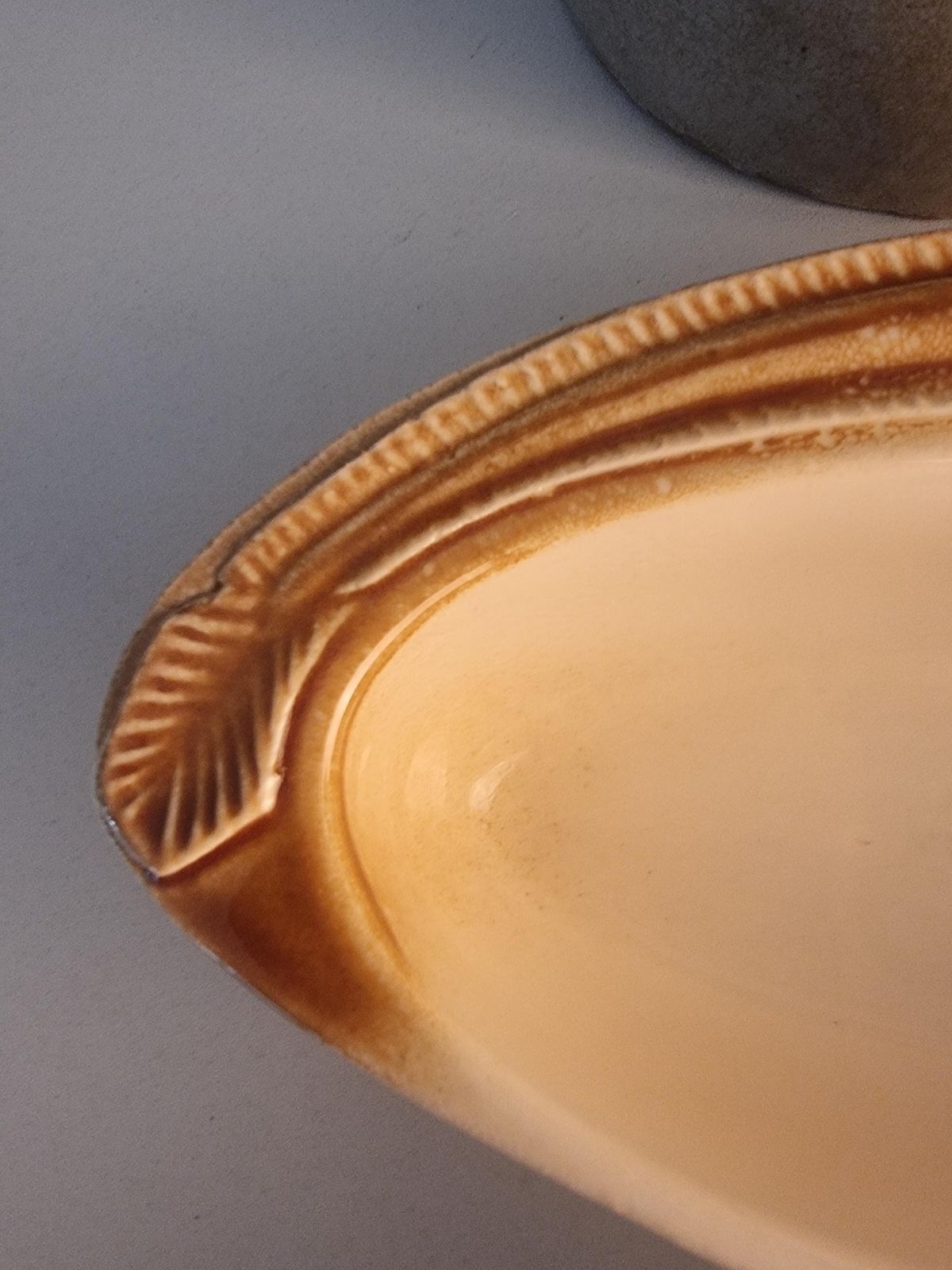 photo furniture Vintage French Fish Terrine Mold – La Younne Glazed Pottery