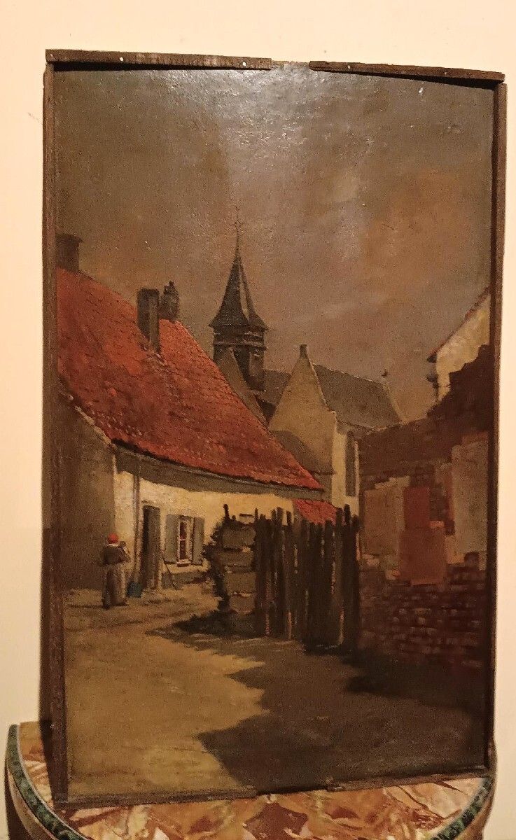 19th Century Painting   Oil On Panel   European School