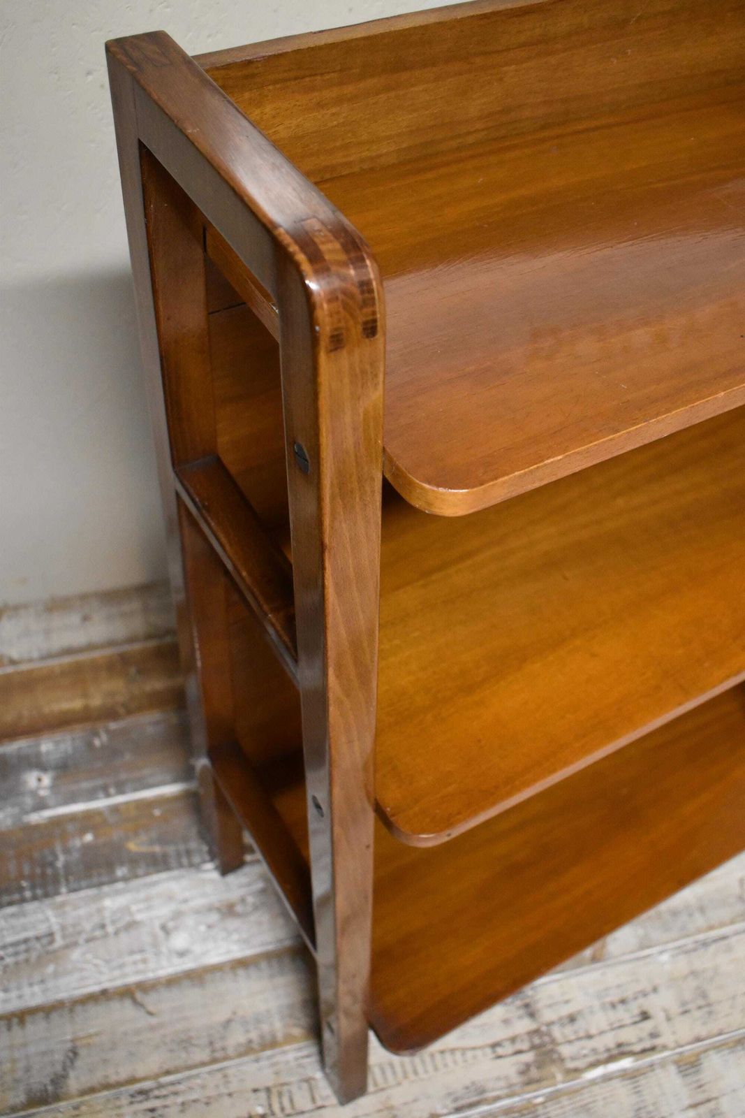 photo furniture Mid Century Waterfall Display Bookcase   Ladderax Style