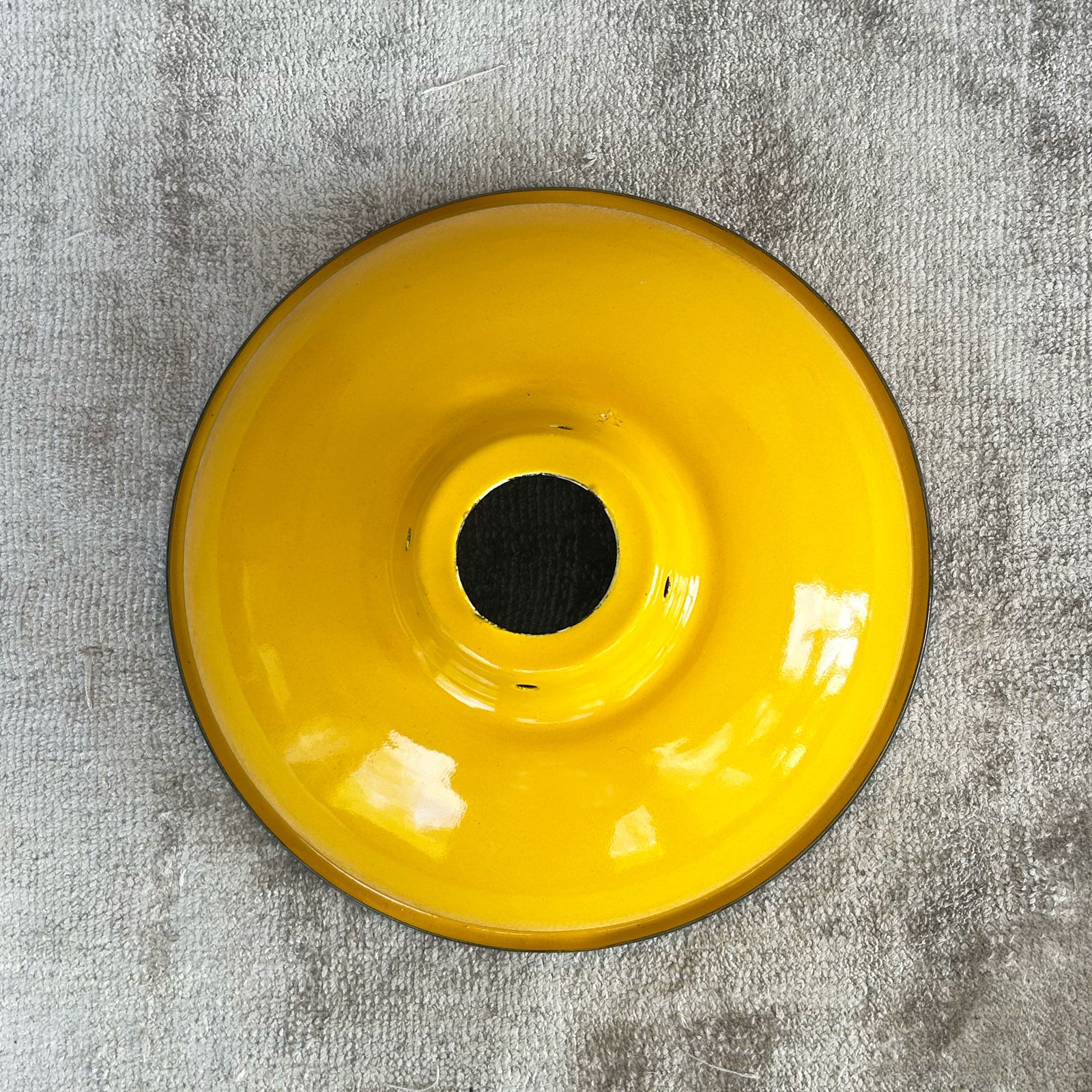Mustard Yellow Enamelled Coolie Shade photo 135.0