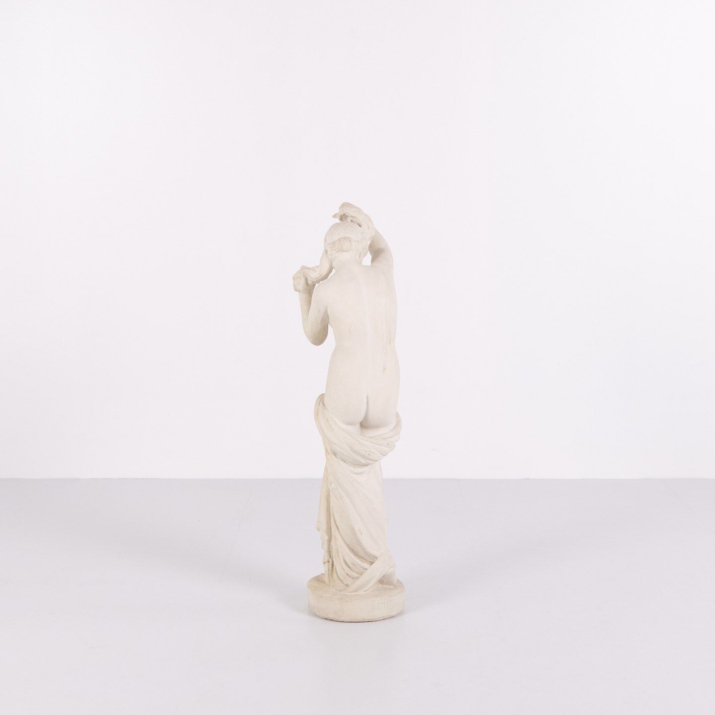 Sculpture – Female Figure – Partially Undressed – Biscuit Porcelain – 1920s – Rare Size photo for sale