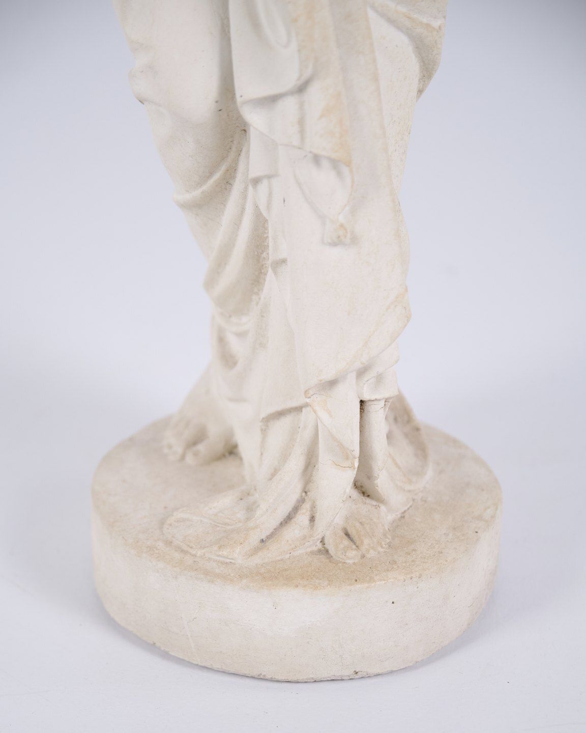 Sculpture – Female Figure – Partially Undressed – Biscuit Porcelain – 1920s – Rare Size photo vinterior