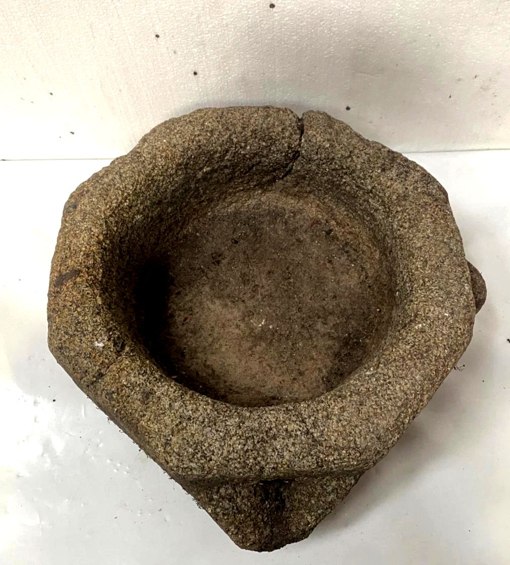 photo for sale 18th Century Carved Stone Fountain Water Tray