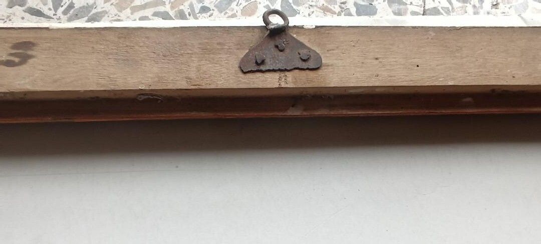 Antique Tuscan Lacquered And Gilded Frame From The 18th Century photo vintage