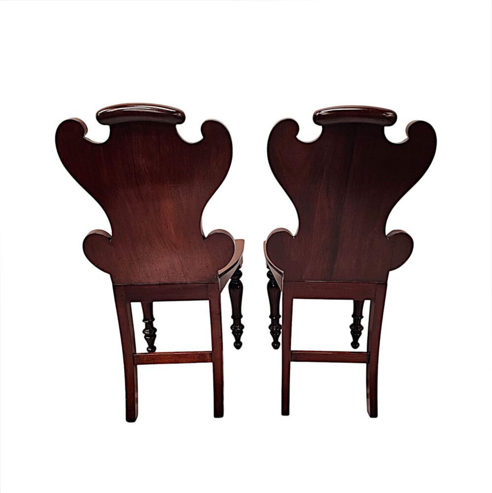 photo furniture A Very Rare And Fine 19th Century Irish Set Of Four Hall Chairs