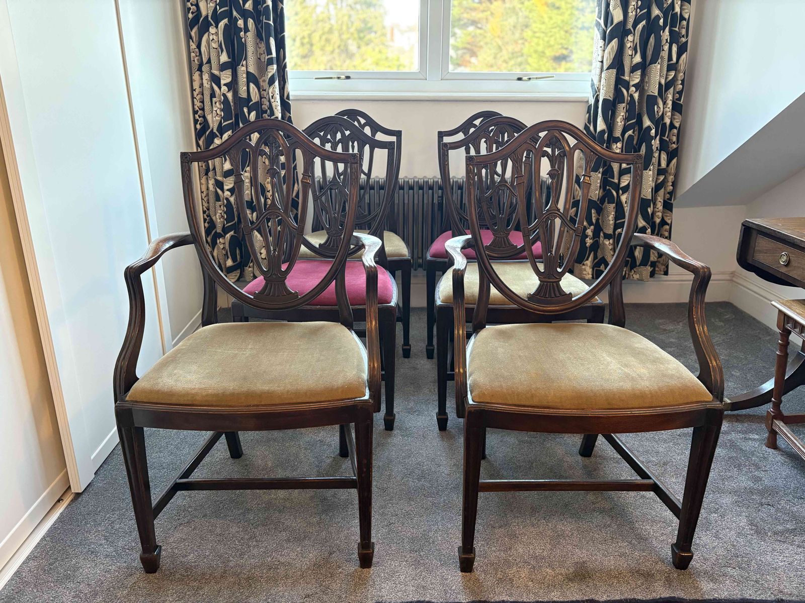 Vintage Dining Chairs, Chippendale Revival By Thomas Clarkson And Sons Ltd Wolverhampton Set Of Six   Sturdy And Comfortable