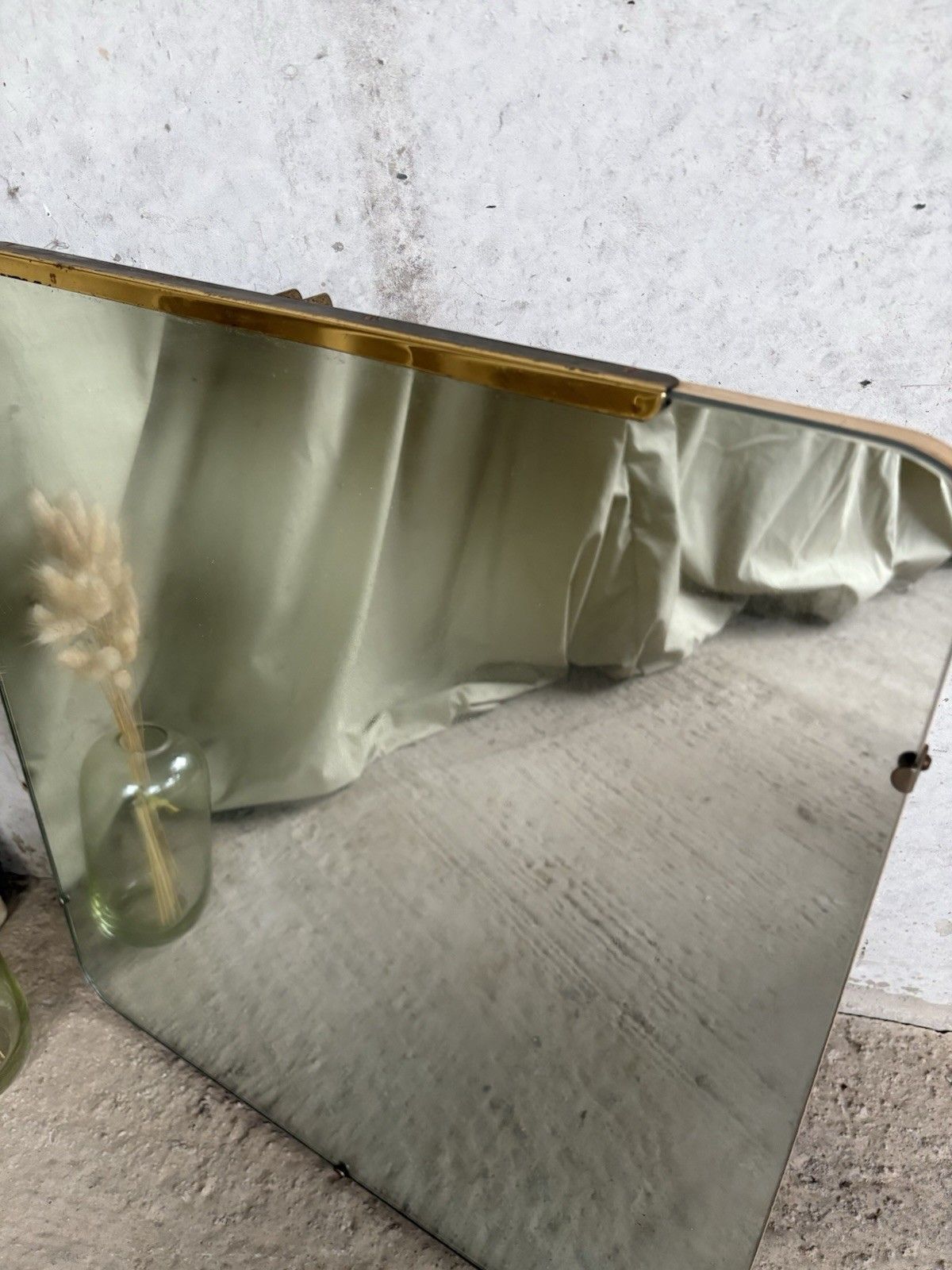 Vtg Mid Century Large Wall Hallway Overmantle Mirror Retro R1032 photo 80.5