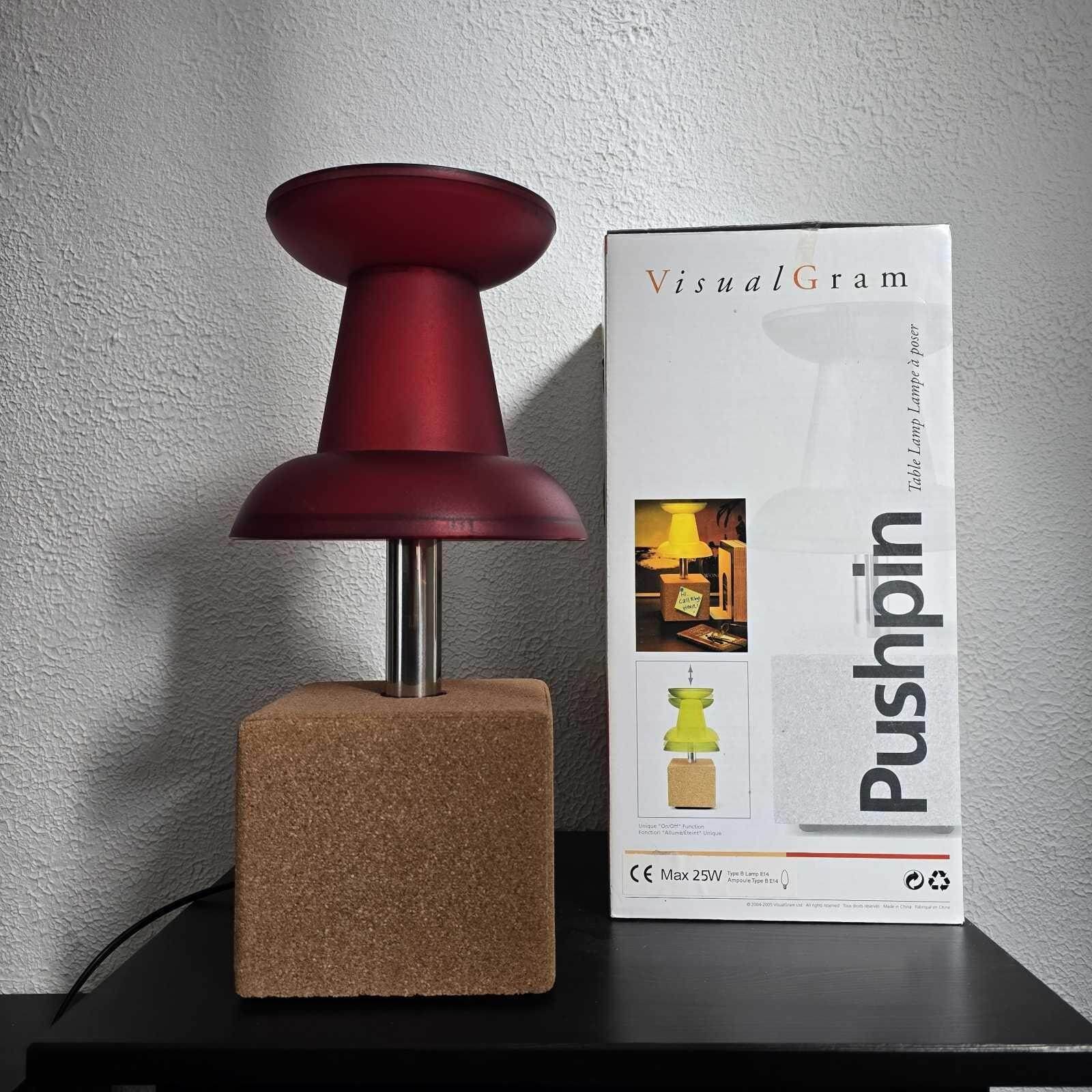 photo furniture Delightful Vintage Pop Art Lamp Pushpin. Plastic/Cork. Justin Cheung For Visual Gramn.