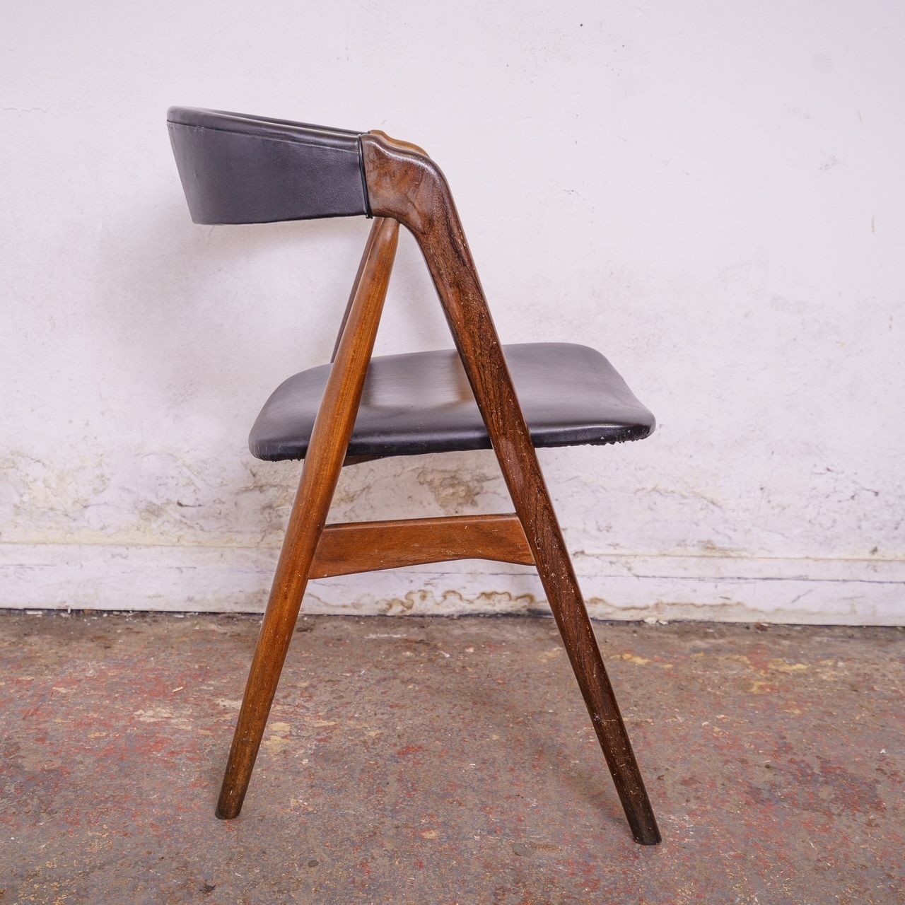 Single Danish Mid Century Teak Chair By Kai Kristiansen For Farstrup, Model 205. photo Furniture