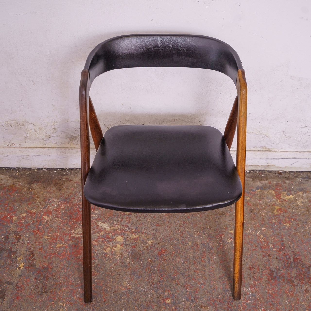 Single Danish Mid Century Teak Chair By Kai Kristiansen For Farstrup, Model 205. photo vintage