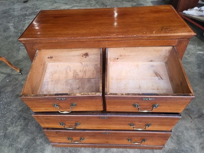 Antique Edwardian Small 2 Over 2 Chest Of Drawers photo for sale
