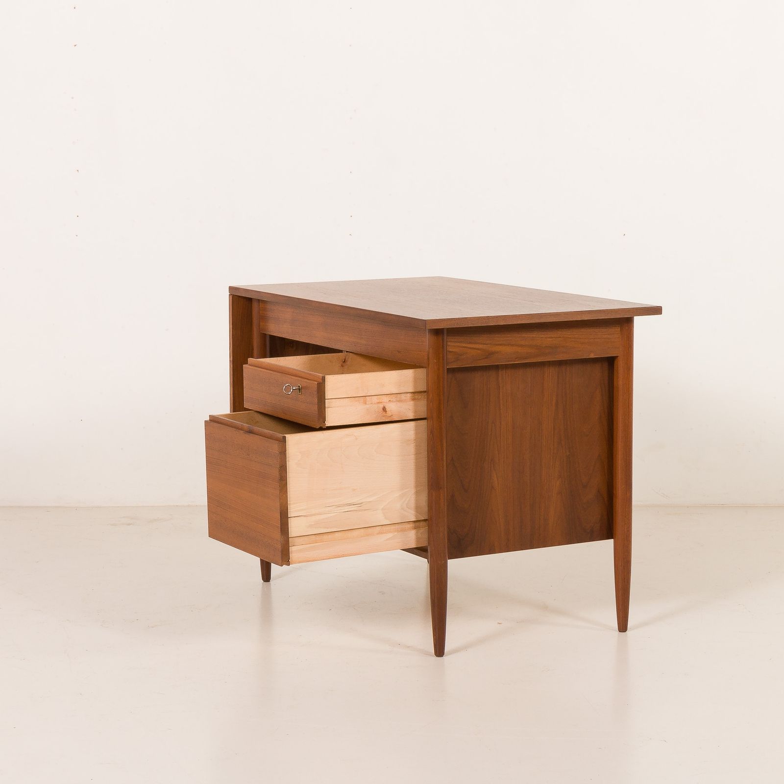 Scandinavian Mid Century Teak Desk With Extension By Austvoll Møbelfabrikk, Norway 1960s photo 1058.0