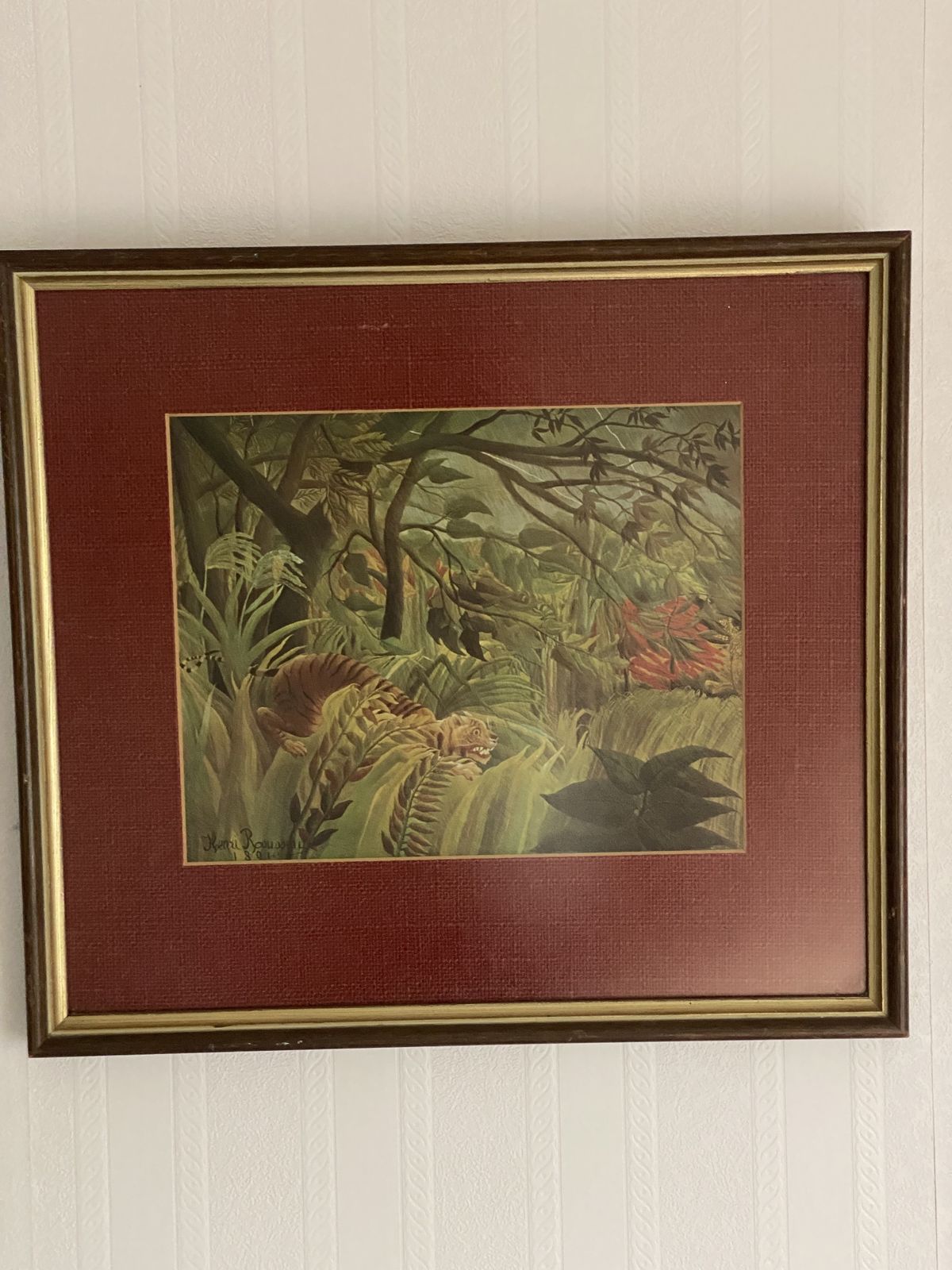 Vintage Henri Rousseau 1960s Print From Art Gallery photo furniture