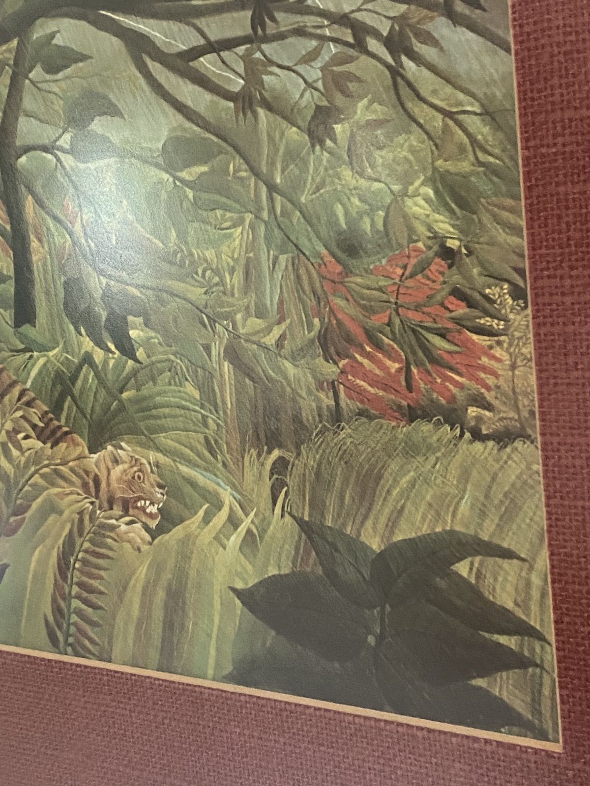 Vintage Henri Rousseau 1960s Print From Art Gallery photo buy