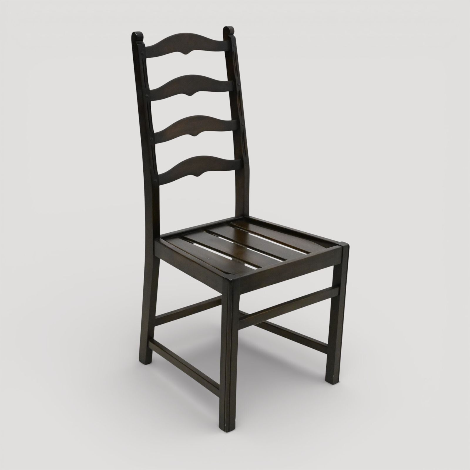 photo for sale Set Of 6 1970s Ercol Ladderback Dining Chairs Dark Finish Free Uk Delivery*