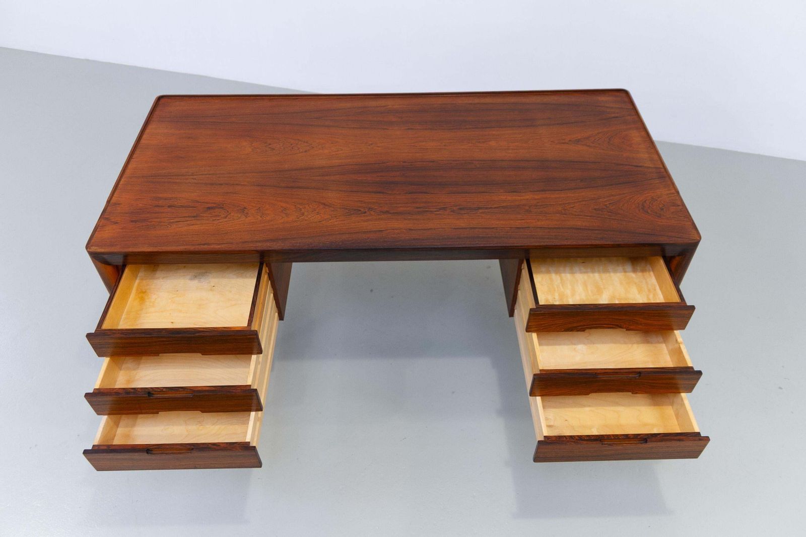photo furniture Vintage Danish Rosewood Desk By Erik Riisager Hansen, 1950s.