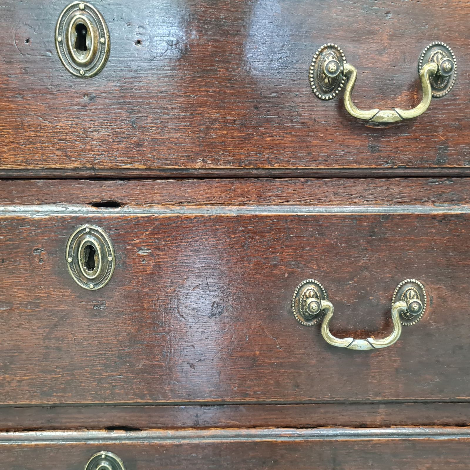 Rare Small Oak Georgian Chest Of Drawers C1760 Free Delivery Eng/Wales photo for sale